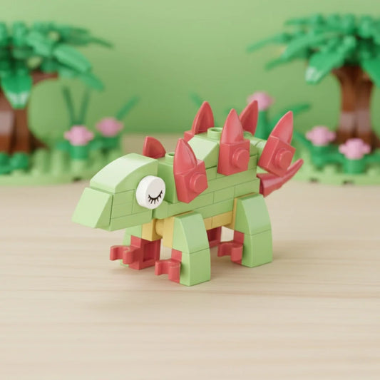 Stegosaurus Building Block (1Pc)