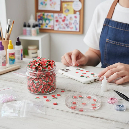 Miniature Polymer Clay Watermelon (10pcs)