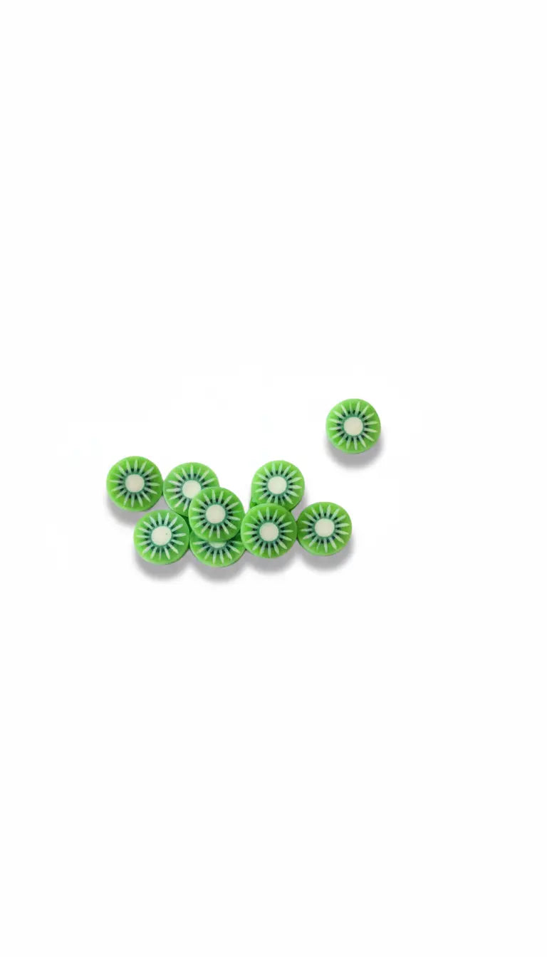 Miniature Polymer Clay Kiwi (10pcs)