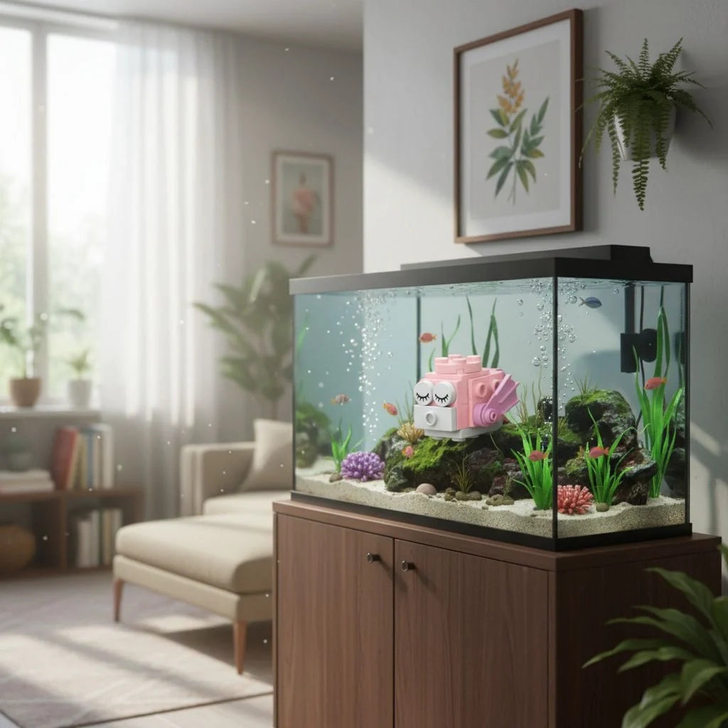 Fugu Building Block in inside of aquarium.