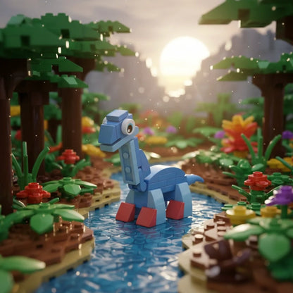 Brontosaurus Building Block (1Pc)