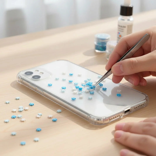 Miniature Polymer Clay SnowFlakes (10pcs)