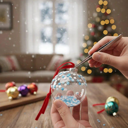 Miniature Polymer Clay SnowFlakes (10pcs)