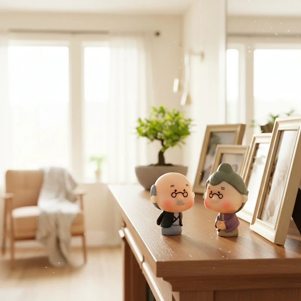 Miniature Old Couple Grandparents (Small)
