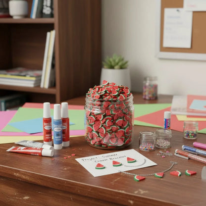 Miniature Polymer Clay Watermelon (10pcs)