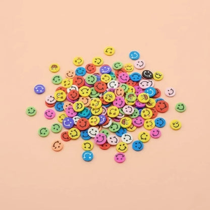 Miniature Polymer Clay Smiley (10pcs)